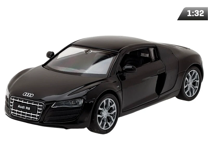 Model 1:34, 2009 Audi R8 Coupe V10, crna