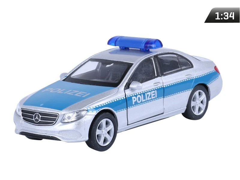Model 1:34, 2016 MERCEDES-BENZ E-klasa POLICIJA, srebrna (A876MBEPS)
