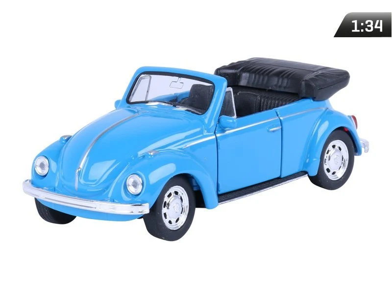 Model 1:34, VW Beetle Cabrio, plavi (A880VWBCN)