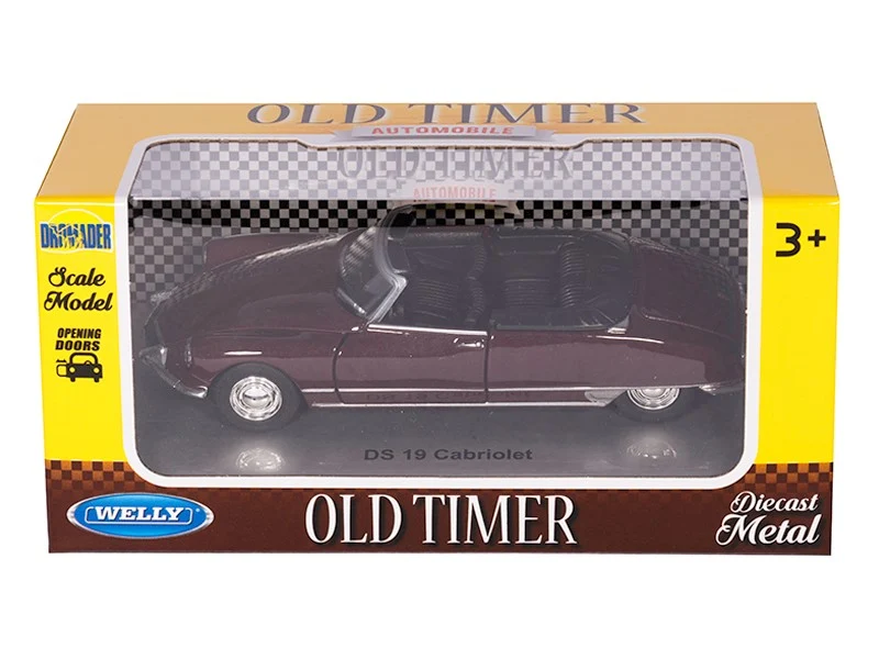 Model 1:34, DS 19 Cabriolet, bordo (A00875D1CB)