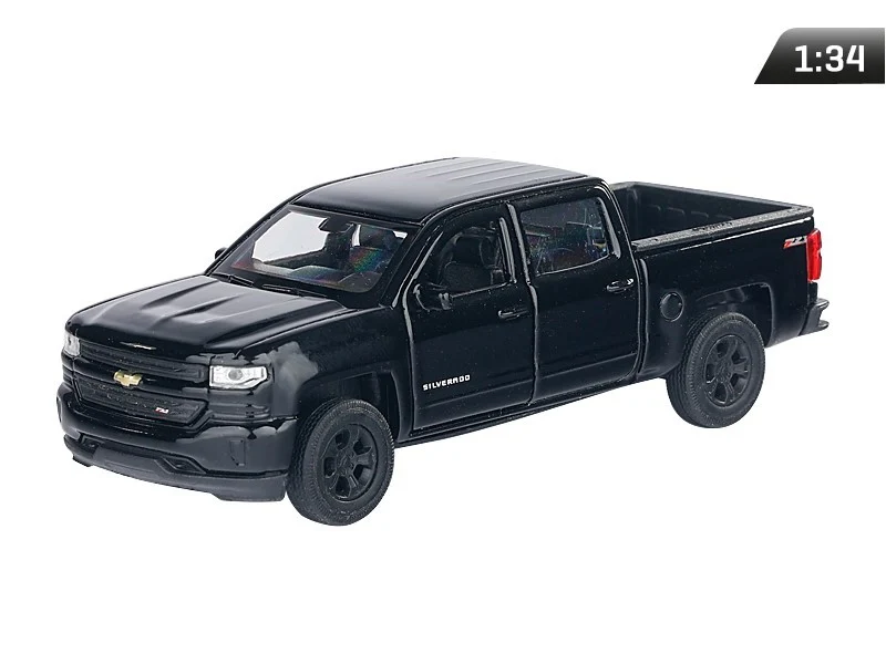 Model 1:34, CHEVROLET 2017 Silverado, crna (A880CH17SC)