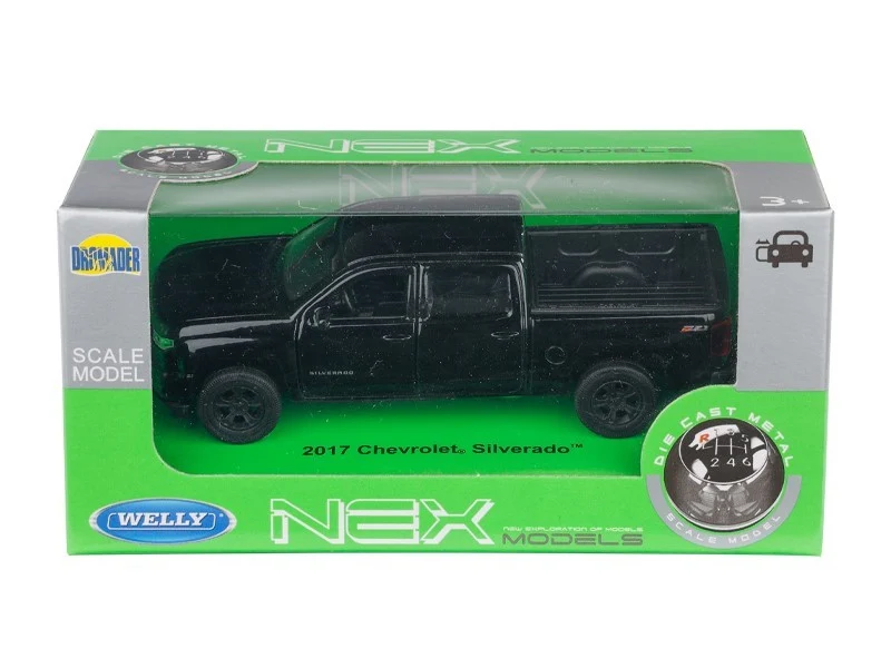 Model 1:34, CHEVROLET 2017 Silverado, crna (A880CH17SC)