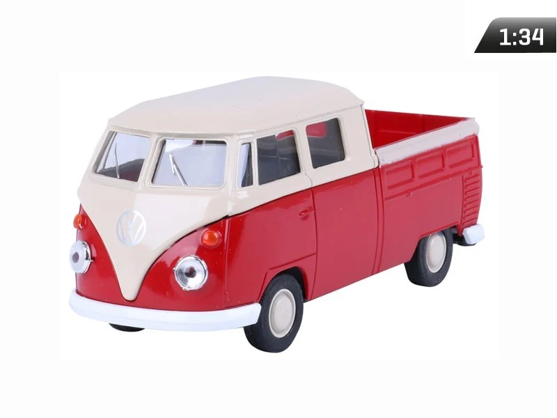 Model 1:34, VW T1 Double Cabin Pick Up, krem-crveni (A880VTDCPCK)