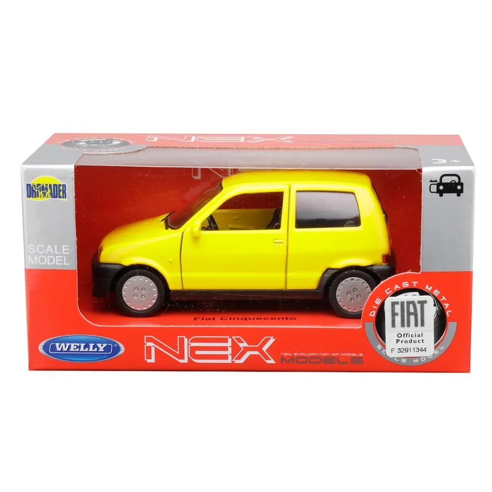 Model 1:34, FIAT Cinquecento, žuta