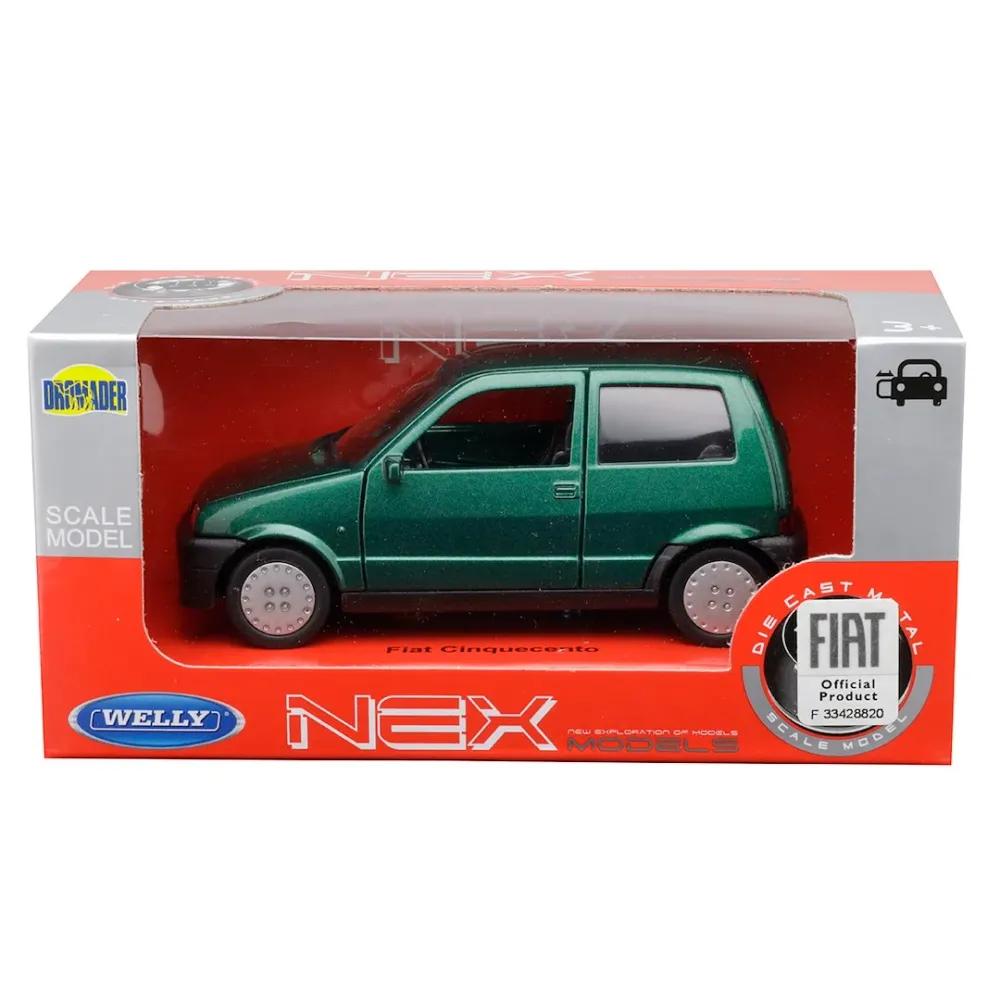 Model 1:34, FIAT Cinquecento, zelena