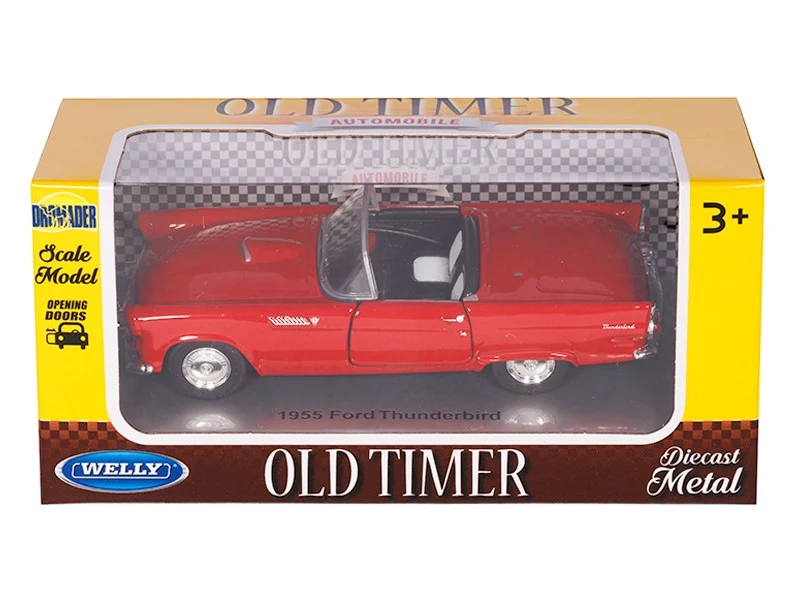 Model 1:34, FORD Thunderbird 1955, crvena (A00875FTC)