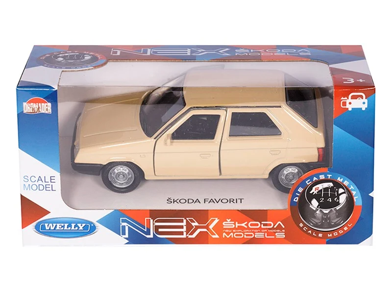 Model 1:34, ŠKODA FAVORIT, krem (A02856SFK)
