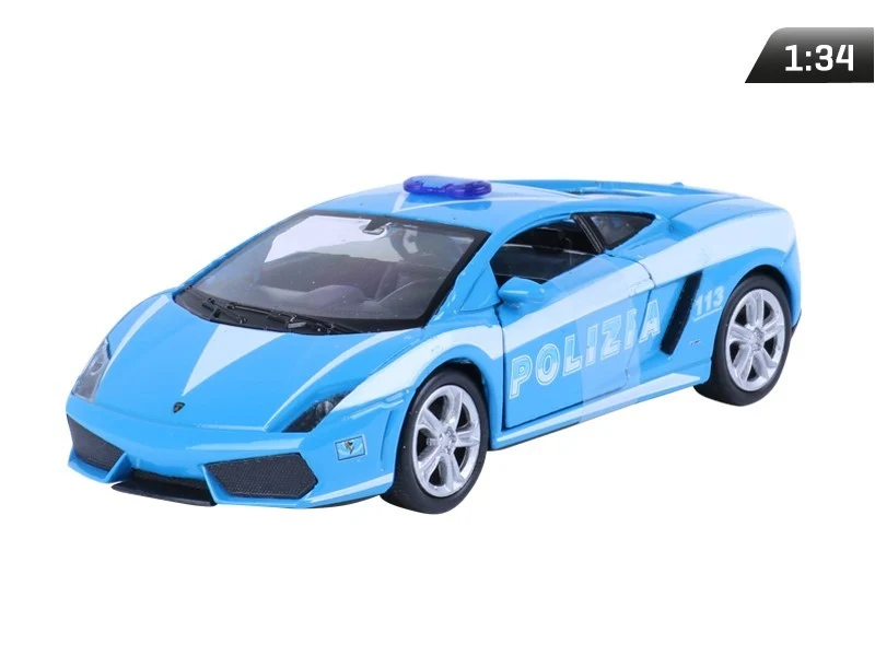 Model 1:34, LAMBORGHINI Gallardo LP560-4, POLICIJA, plava (A876LAGPN)
