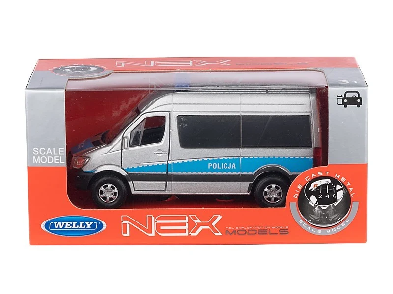 Model 1:34, Mercedes-Benz Sprinter POLICIJA, srebrna (A884MBSPOS)