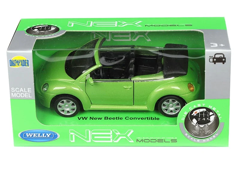 Model 1:34, VW New Beetle Cabrio, zeleni (A880VNBCZI)