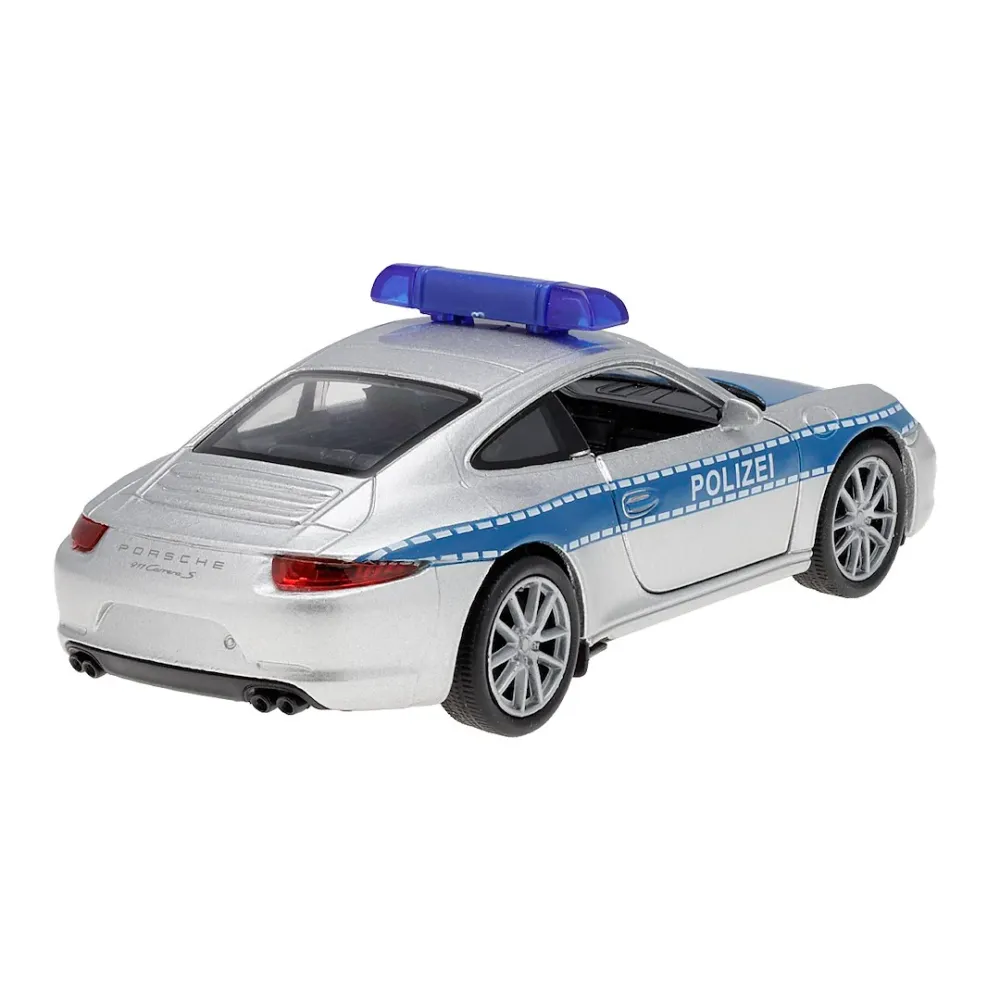 Model 1:34, PORSCHE 911 Carrera S, POLICIJA, srebrna