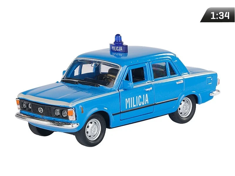 Model 1:34, PRL FIAT 125p MILICIJA, plava (A884F125MIN)