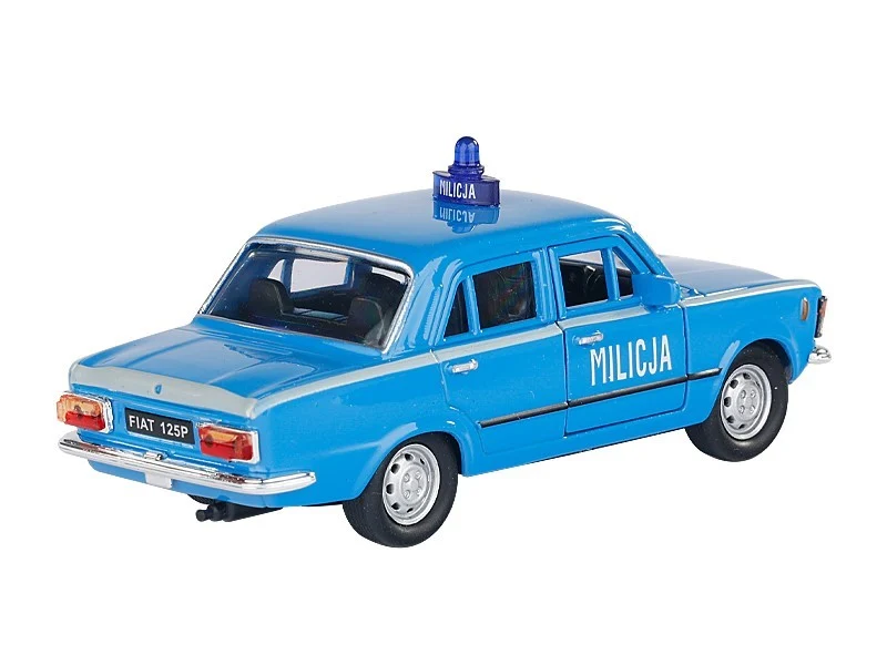 Model 1:34, PRL FIAT 125p MILICIJA, plava (A884F125MIN)