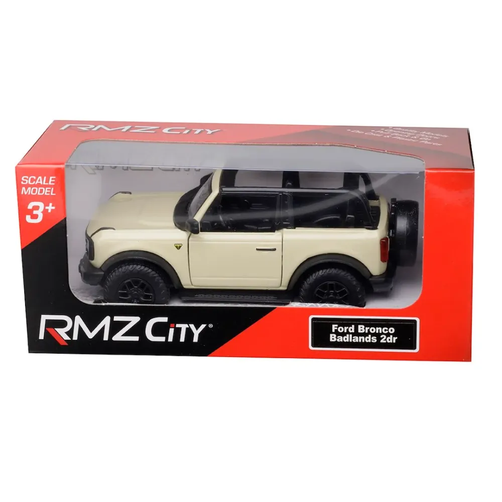 Model 1:36 RMZ Ford Bronco Badlands 2023 - Open Top, krem boje