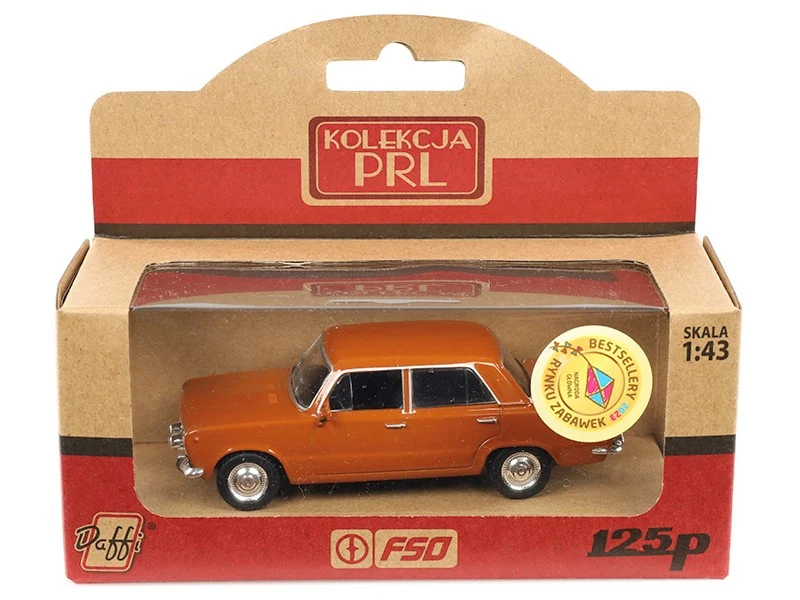 Model 1:43, FIAT 125P PRL, smeđi, smeđi