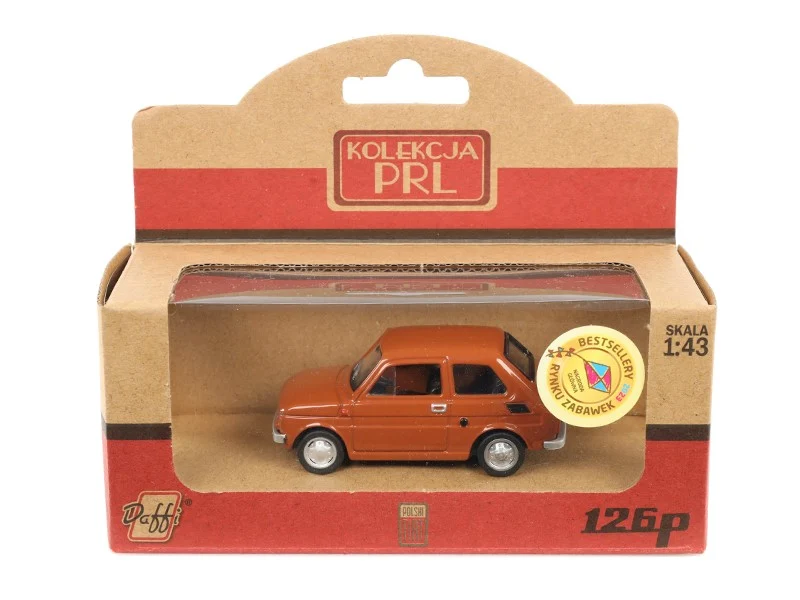 Model 1:43, FIAT 126P PRL, smeđi, smeđi