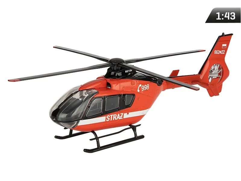 Model 1:43, helikopter EC-135 Guard, crveni