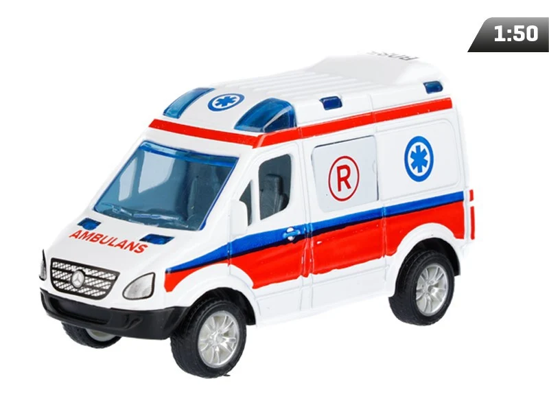 Model 1:50, Mercedes-Benz Sprinter Mini, EMERGENCY, bijeli