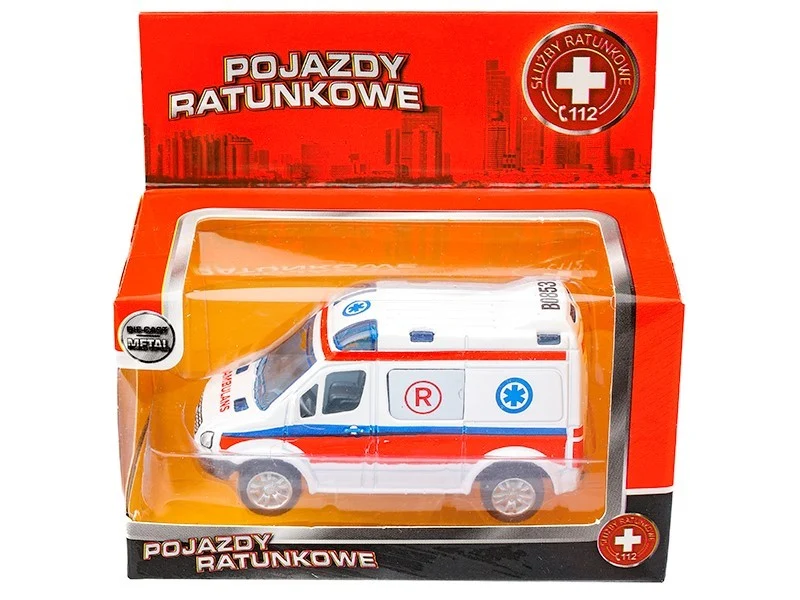 Model 1:50, Mercedes-Benz Sprinter Mini, EMERGENCY, bijeli