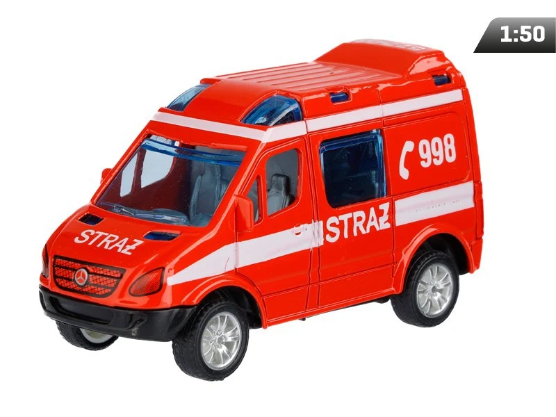 Model 1:50, Mercedes-Benz Sprinter Mini, FIRE, crveni