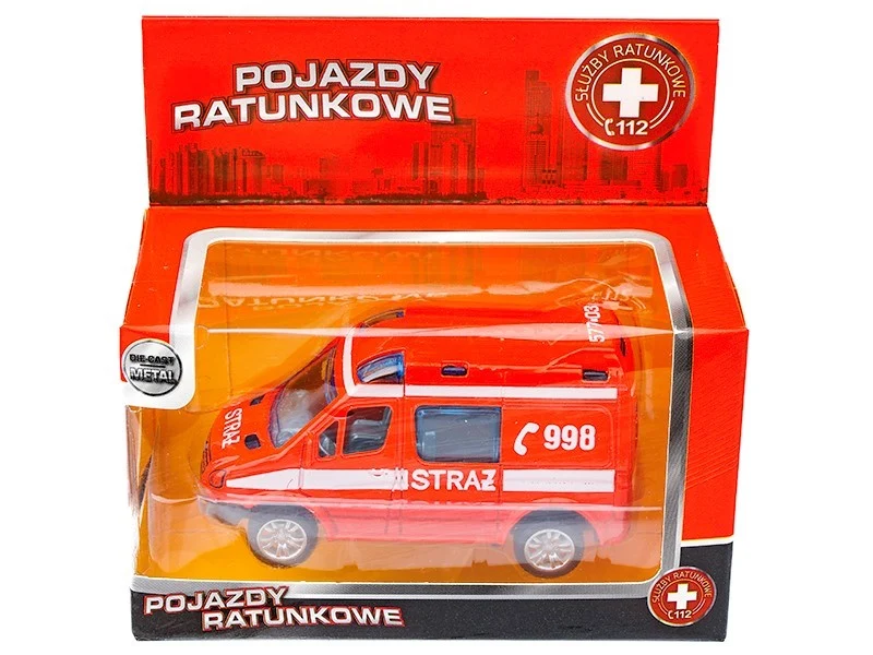 Model 1:50, Mercedes-Benz Sprinter Mini, FIRE, crveni