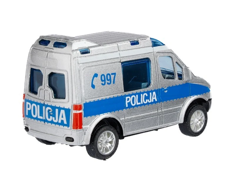 Model 1:50, Mercedes-Benz Sprinter Mini, POLICE, srebrne boje