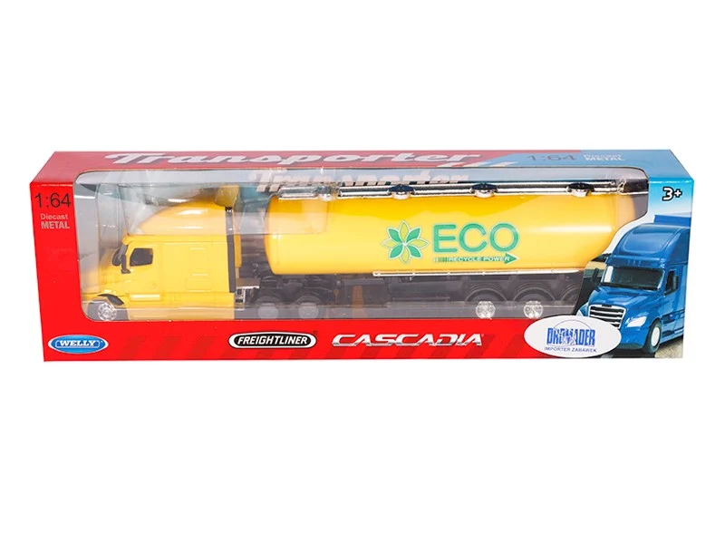 Model 1:64, CASCADIA Freightleiner, cisterna, žuta