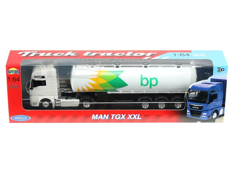 Model 1:64, MAN TGX XXL, bijeli tegljač, BP cisterna