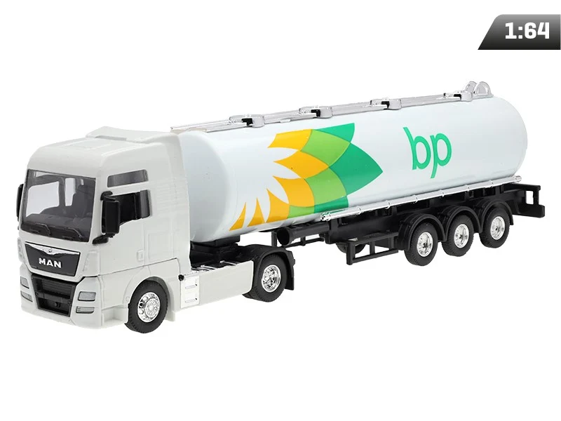Model 1:64, MAN TGX XXL, bijeli tegljač, BP cisterna