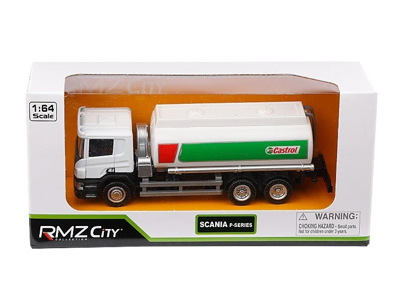 Model 1:64, SCANIA P-serija, Castrol cisterna, bijela