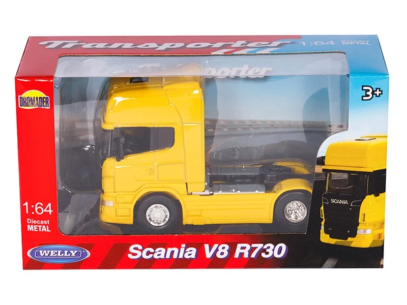 Model 1:64, SCANIA V8 R730, tegljač, žuti (C00801SVCY)