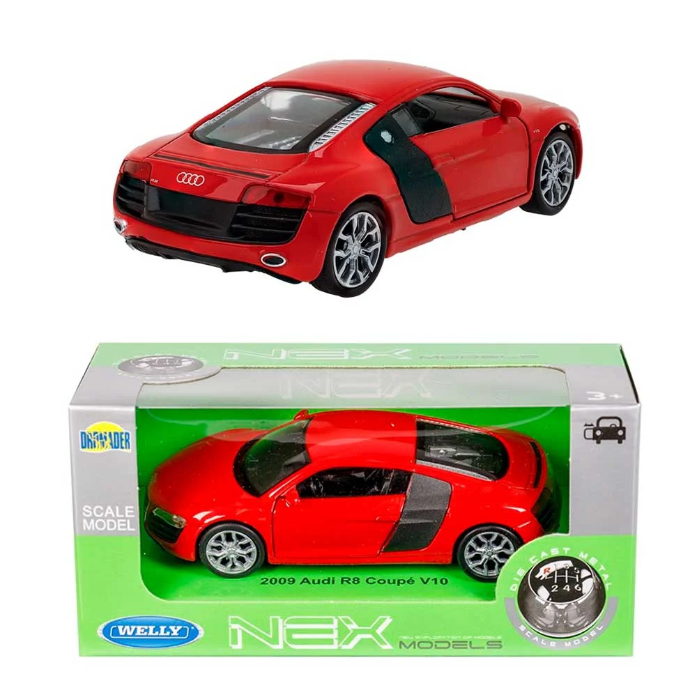 Model automobila Audi R8 Coupé V10 2009 – 1:32, crvena