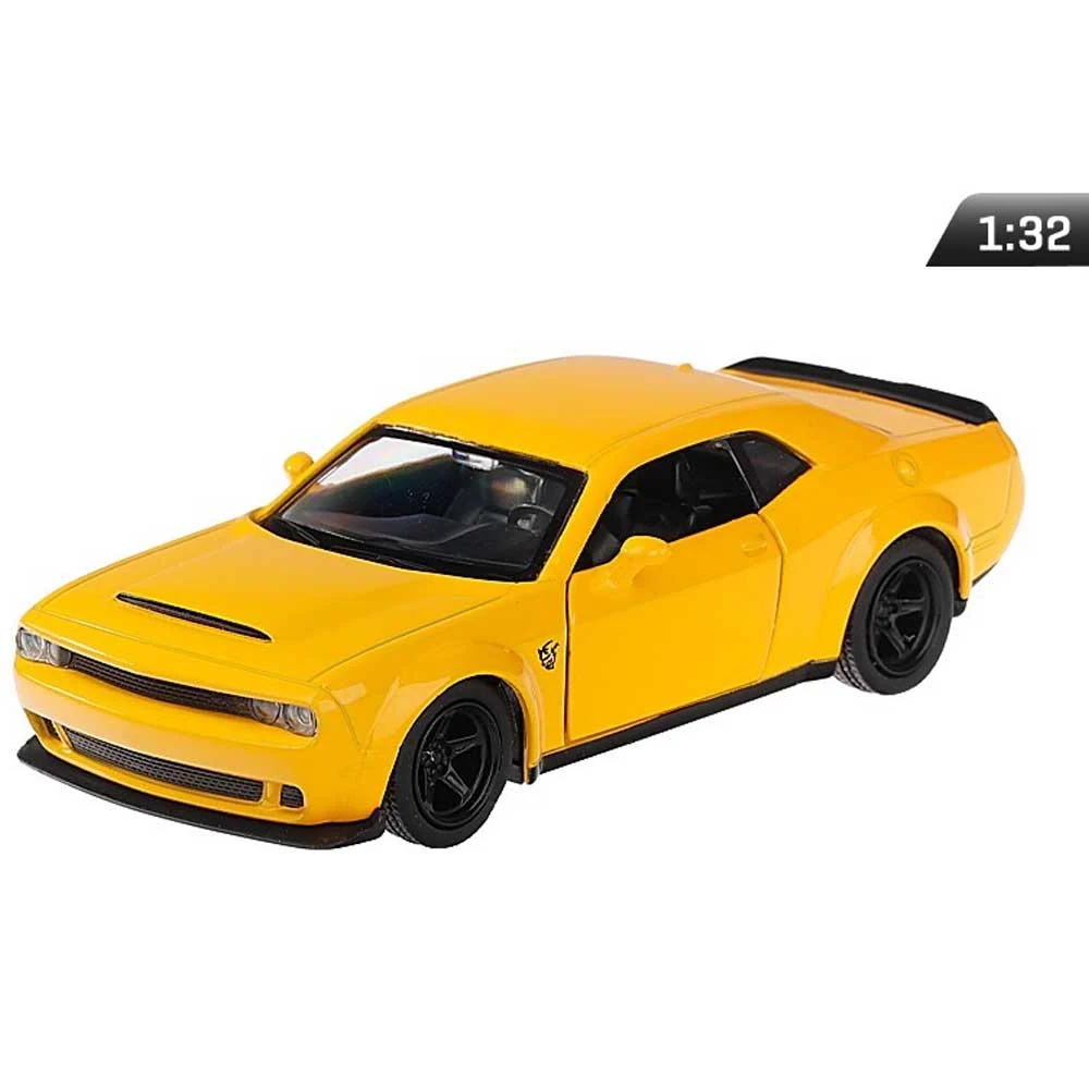 Model automobila Dodge Challenger SRT 1:32 – RMZ, žuta