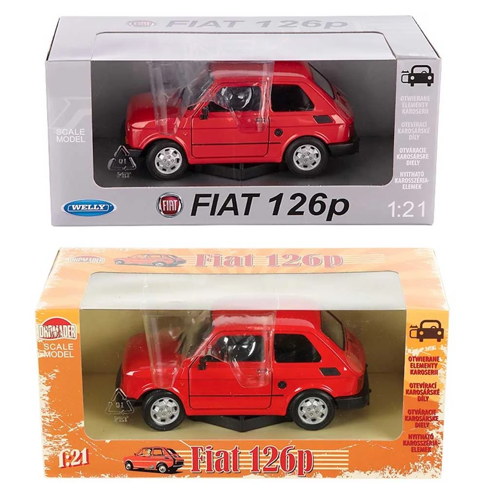 Model automobila – Fiat 126p PRL (1:21, crvena)