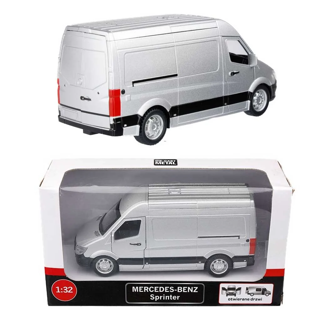 Model automobila Mercedes-Benz Sprinter 1:32 – srebrni metalik minibus