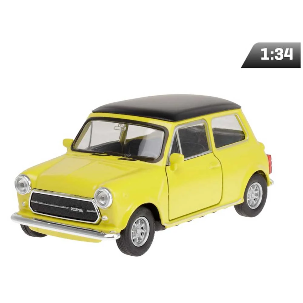 Model automobila Mini Cooper 1:34 – žuta metalik izvedba