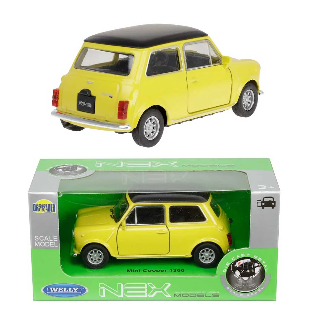Model automobila Mini Cooper 1:34 – žuta metalik izvedba