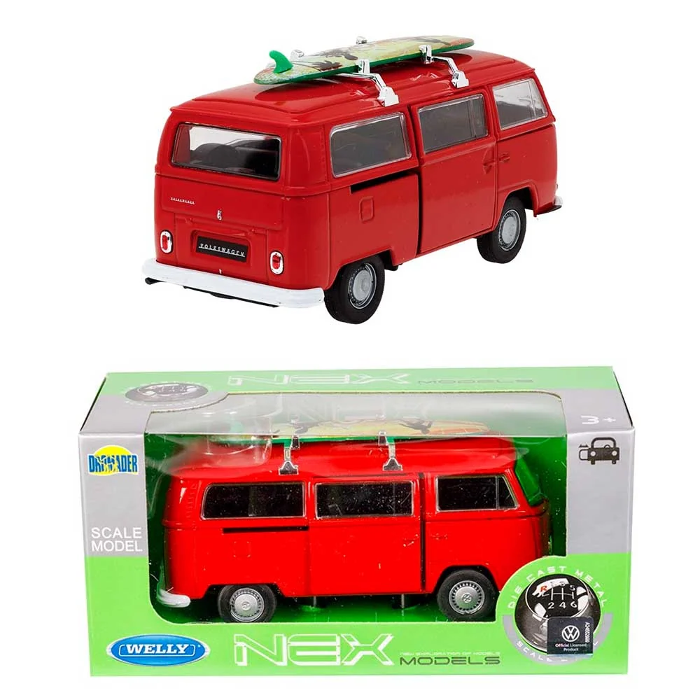 Model automobila Volkswagen Bus T2 1972 – 1:32, crvena
