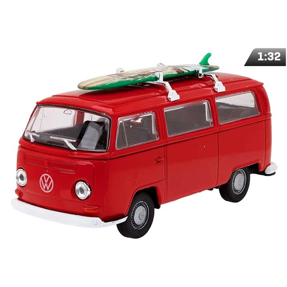 Model automobila Volkswagen Bus T2 1972 – 1:32, crvena