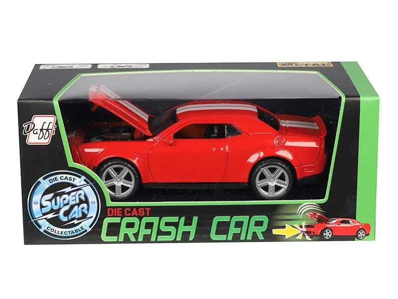 Model Dodge Challenger CRASH CAR, crveni (A02400C)