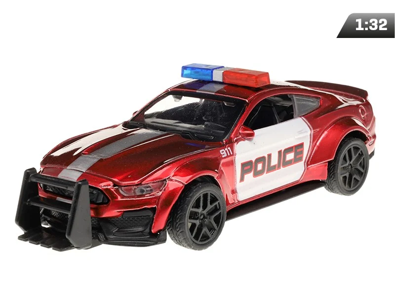 Model Dodge Challenger CRASH CAR, policija, crveni (A02400PC)