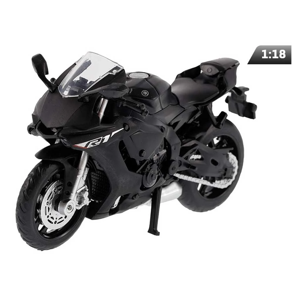 Model motocikla – Yamaha YZF-R1 (1:18, crni)