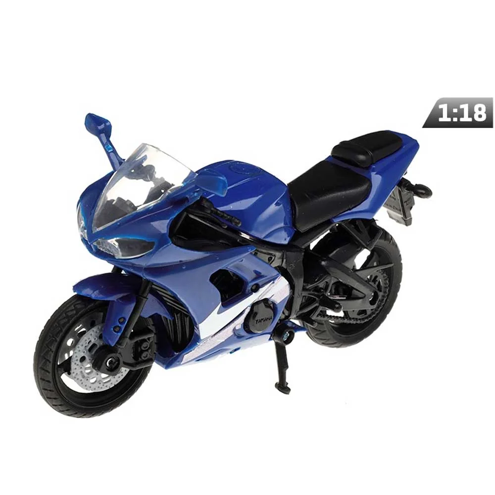 Model motocikla – Yamaha YZF-R6 (1:18, plava)