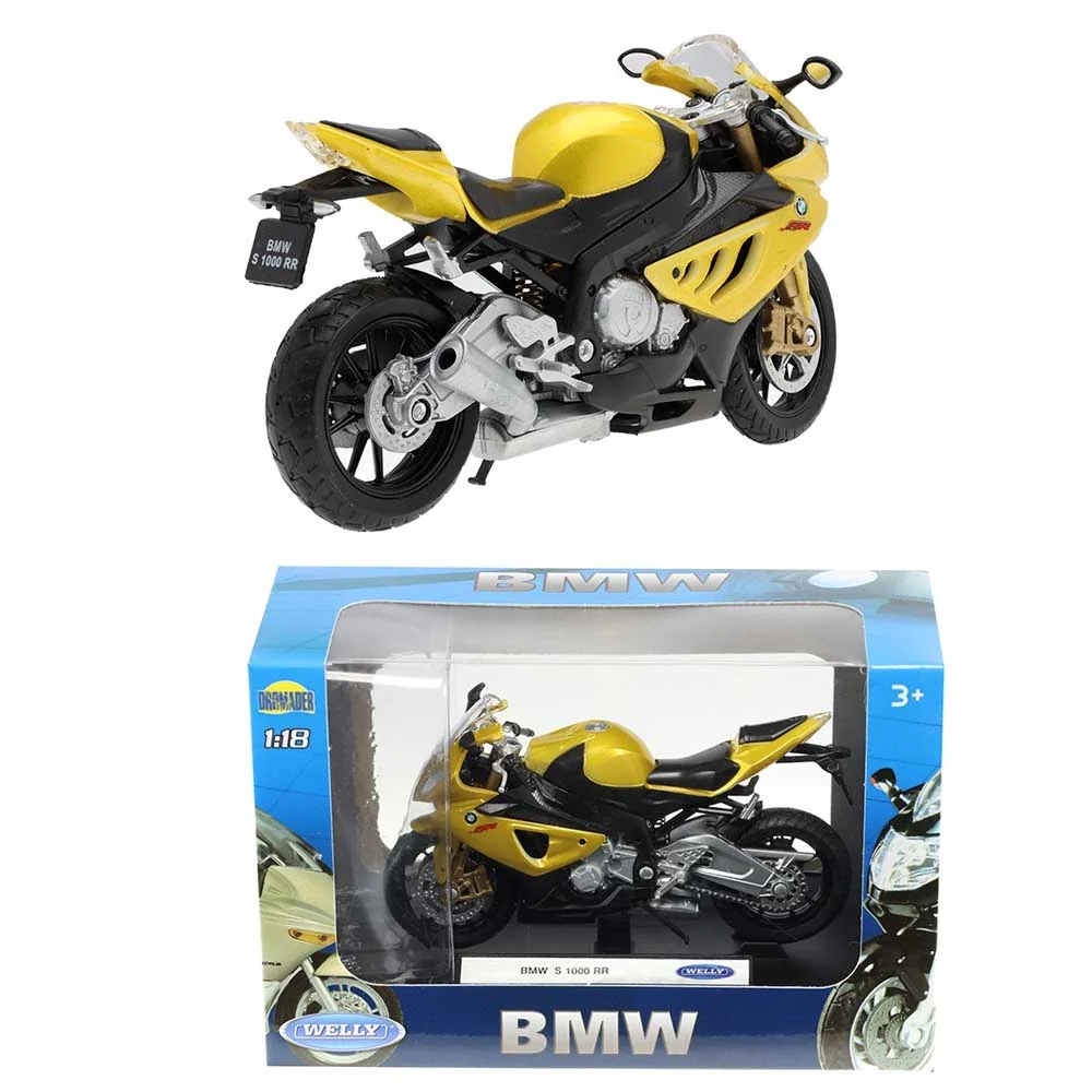 Model motora – BMW S1000 RR (1:18, zlatna)