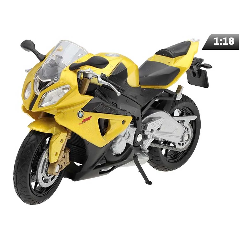 Model motora – BMW S1000 RR (1:18, zlatna)