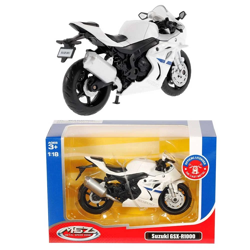 Model motora – Suzuki GSX-R1000 (1:18, bijela)