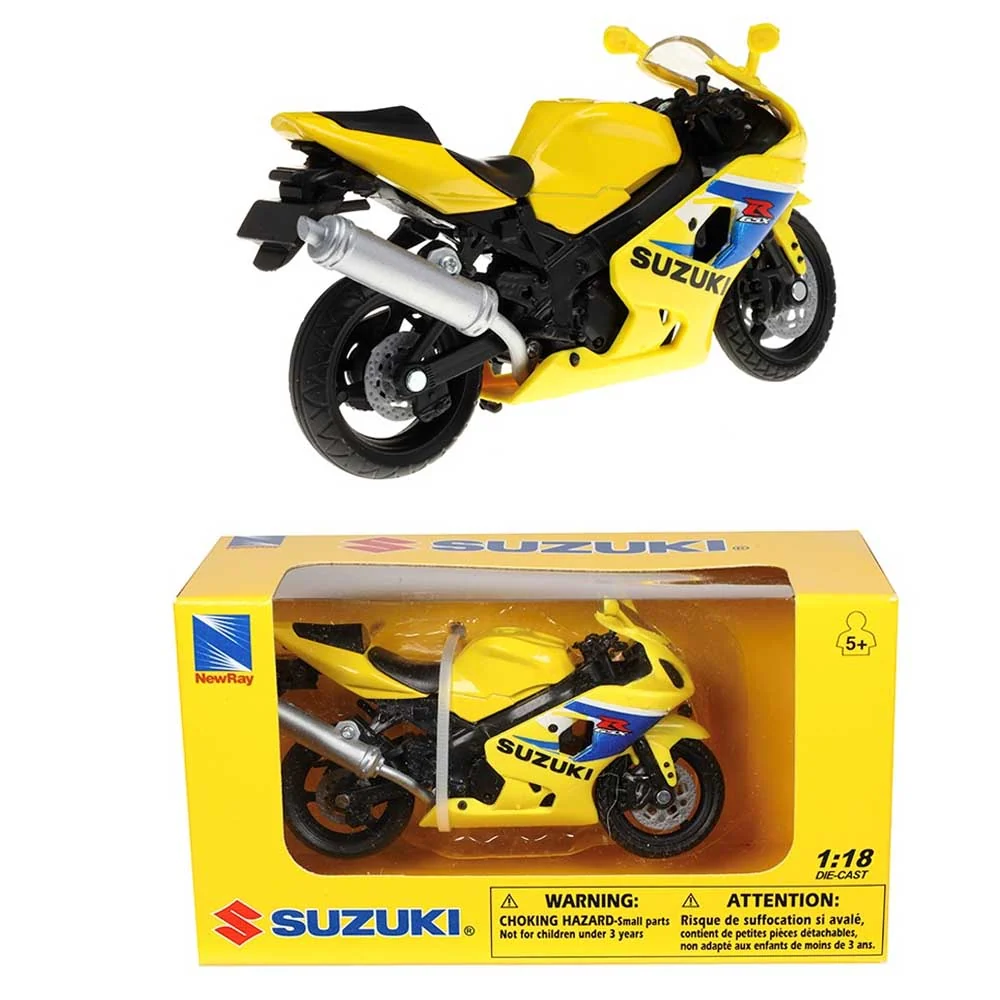 Model motora – Suzuki GSX-R600 (1:18, žuta)
