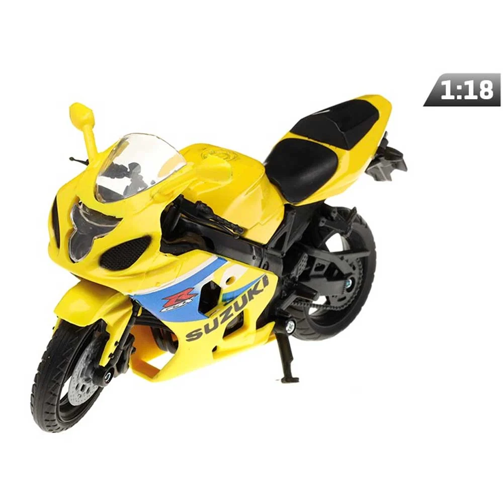 Model motora – Suzuki GSX-R600 (1:18, žuta)