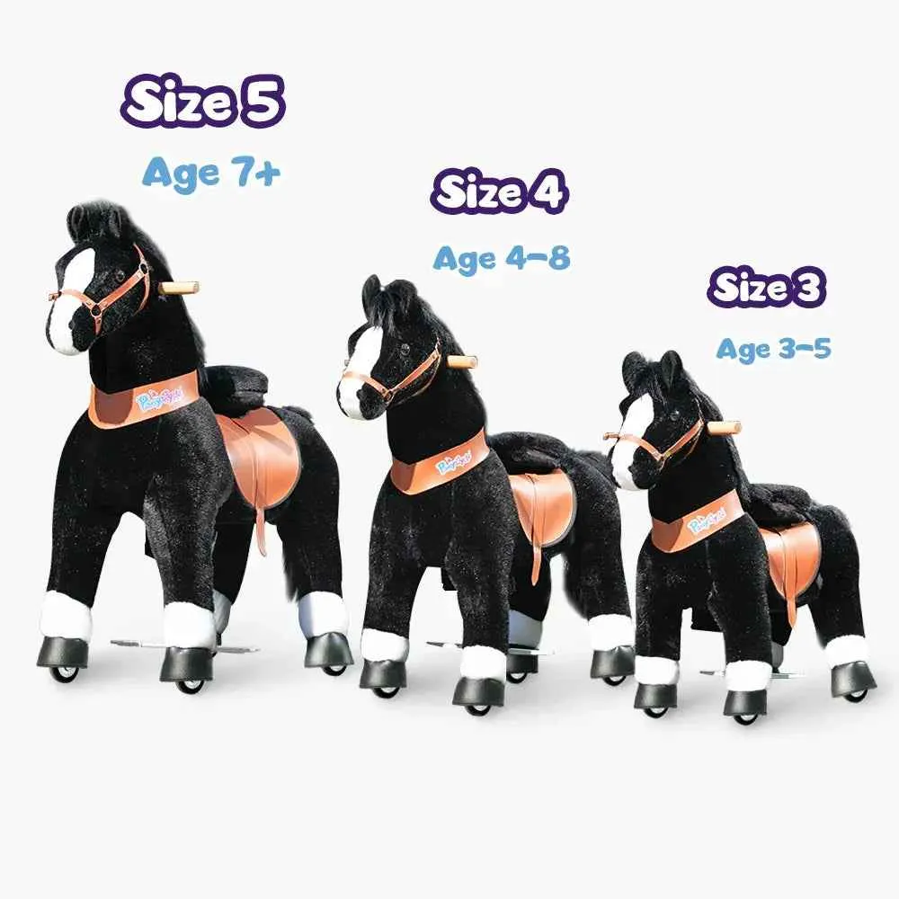 PonyCycle® Pony na kotačima - Black White Hoof (3-4G)