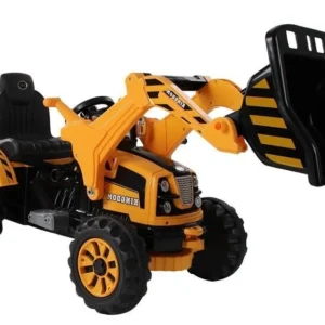 Traktor na akumulator s korpom - žuti